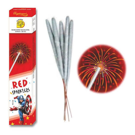 10 CM RED SPARKLERS